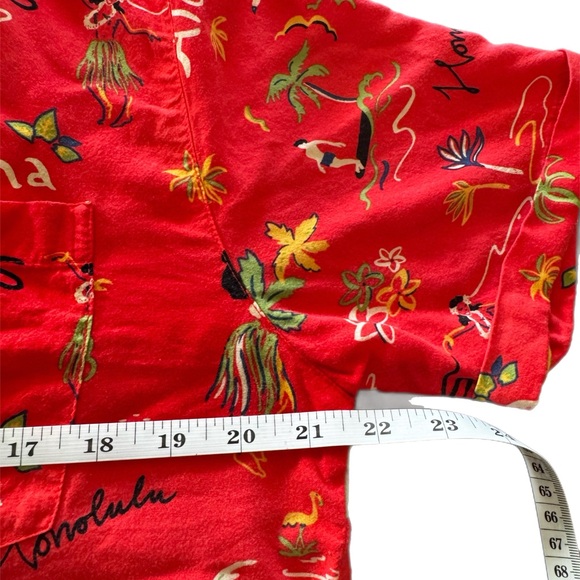 Scotch & Soda Red Aloha Print Casual Shirt - Picture 6 of 7